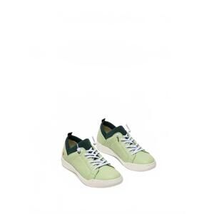 NEW SOFTINOS women's elasticated trainers in light green/ petrol